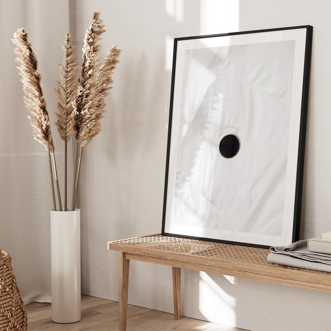 Plakat w ramie 50x70 - Prostota Rytuału - fotografia, minimalizm - rama czarna