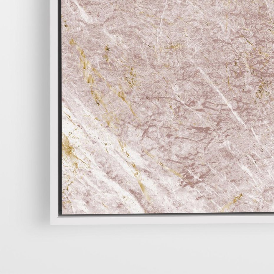 Obraz w ramie 120x80 - Wyjątkowa Stylizacja - marmur, złoto - rama biała