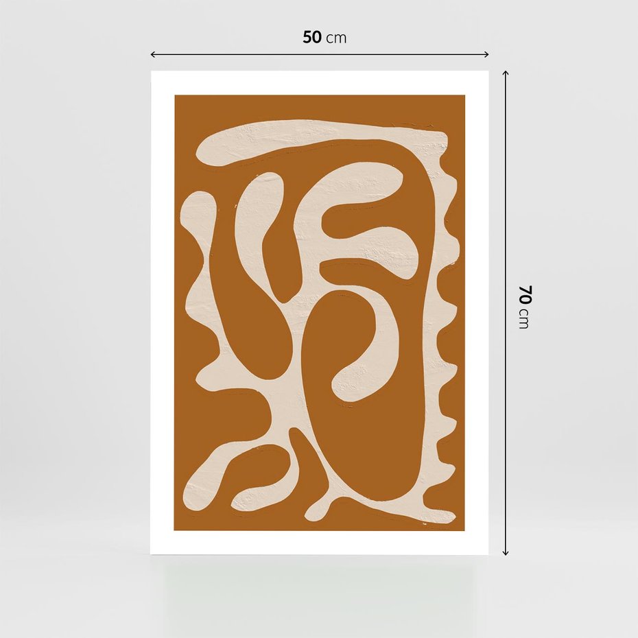 Plakat bez ramy 50x70 - Wnętrza Akwarelowej Wyobraźni - abstrakcyjny obraz, plakat