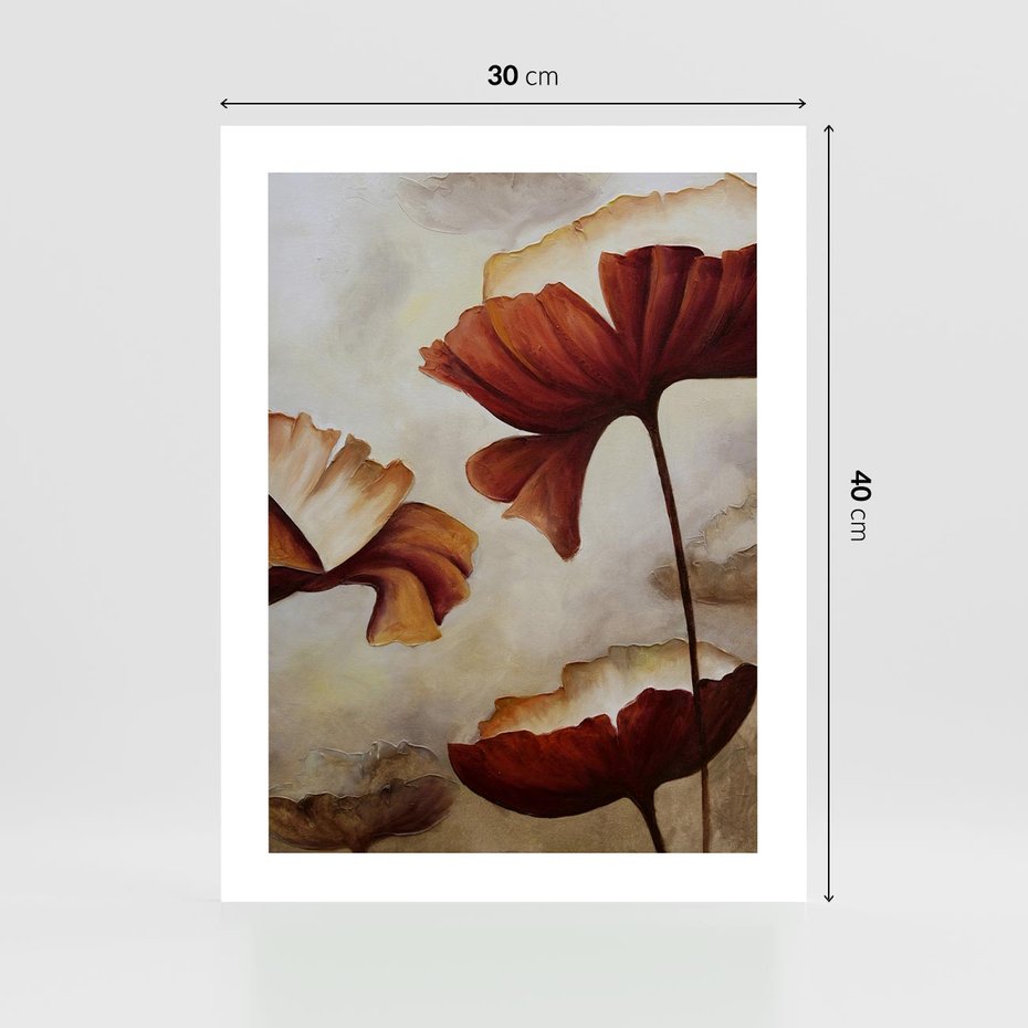 Plakat bez ramy 30x40 - Sztuka Kwiatów - kwiaty, sztuka
