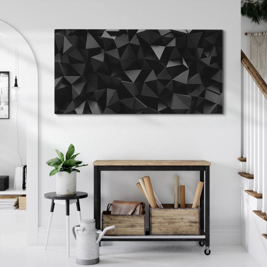 Obraz na płótnie 140x70 - Geometryczna nowoczesność - geometryczne, nowoczesne