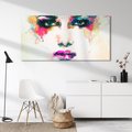 Obraz na płótnie 120x60 - Kobieta Abstrakcja Twarz - kobieta, abstrakcja
