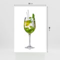 Plakat bez ramy 21x30 - Limonkowy drink w letnim stylu - drink, limonka