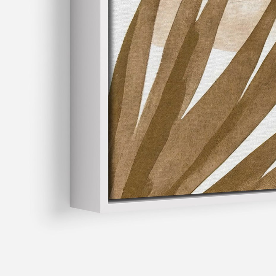 Obraz w ramie 50x70 - Liście w Akwareli - akwarela, malowane liście - rama biała