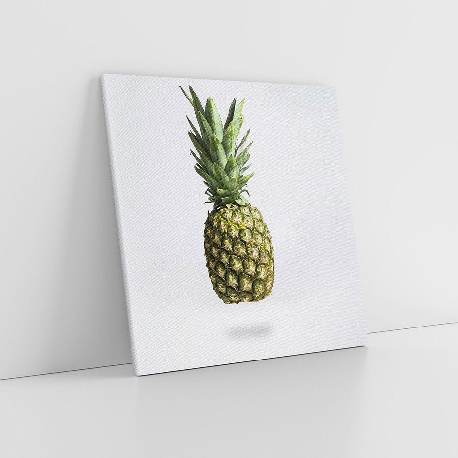 Obraz na płótnie 70x70 - Ananas Egzotyczne Odkrycie - ananas, owoc