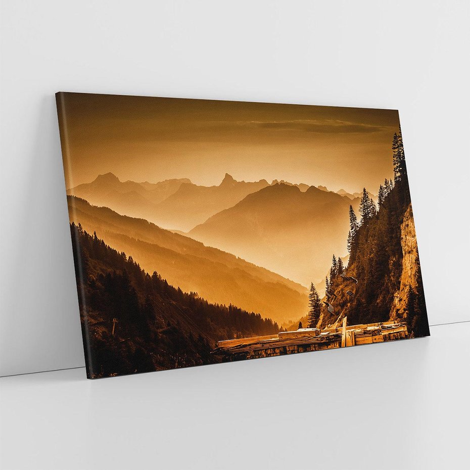 Obraz na płótnie 120x80 - Góry w krajobrazie - góry, krajobraz