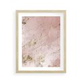 Plakat w ramie 40x50 - Piękno w Szczegółach - marmur, złoto - rama drewno