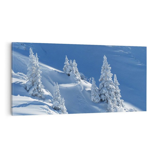Obraz na płótnie 100x50 - Magia zimowego krajobrazu - śnieg, zima