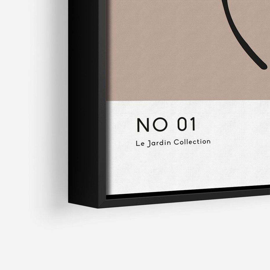 Obraz w ramie 70x100 - Botaniczne wymysły - sztuka boho, plakat - rama czarna