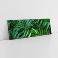 Obraz na płótnie 150x50 - Monstera Liście Fantazja - monstera, liście
