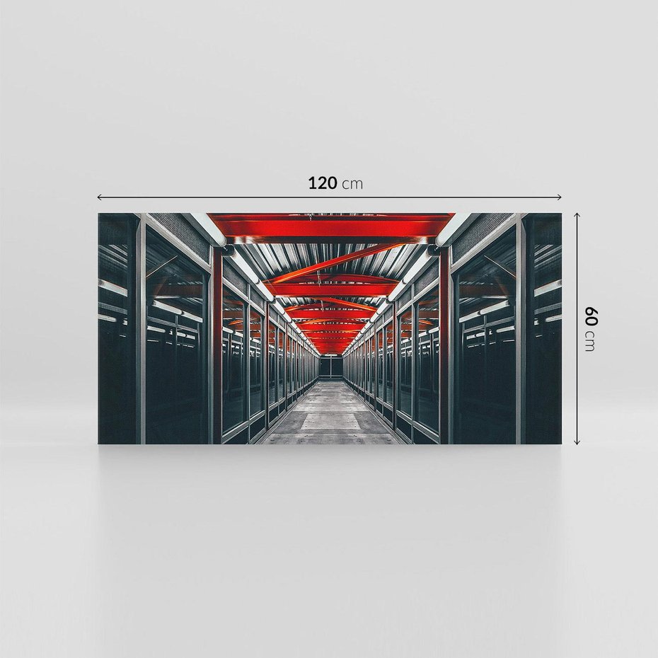 Obraz na płótnie 120x60 - Nieskończoność Przestrzeni - korytarz, perspektywa
