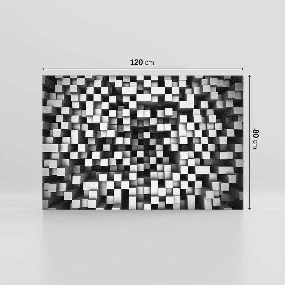 Obraz na płótnie 120x80 - Abstrakcyjne wizje w 3D - 3D, abstrakcja