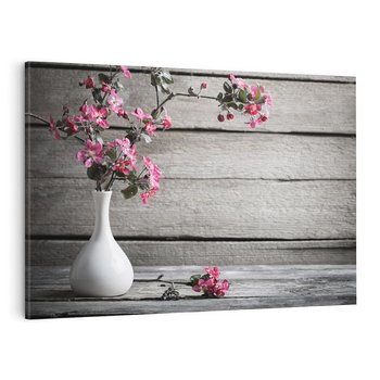 Obraz na płótnie 120x80 - Harmonia w wazonie - kwiaty, wazon