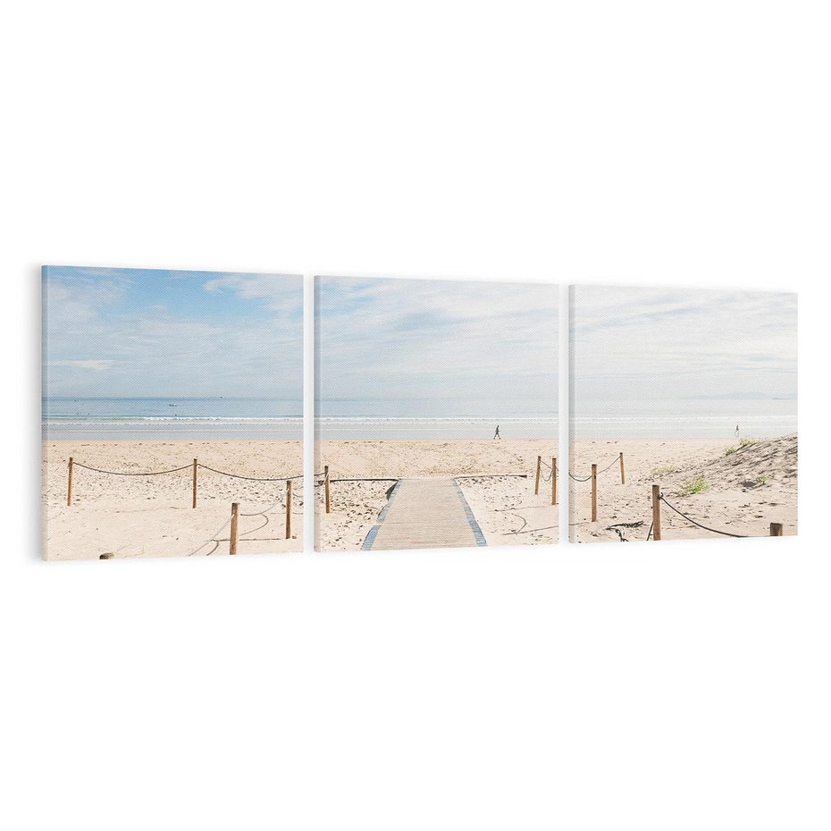 Obraz na płótnie 150x50 - Ścieżka na plaży - plaża, ścieżka