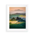 Plakat w ramie 40x50 - Perspektywa malowniczego widoku - widok, perspektywa - rama biała