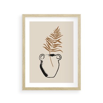 Plakat w ramie 50x70 - Wewnętrzne Opowieści - boho, nowoczesna sztuka - rama drewno