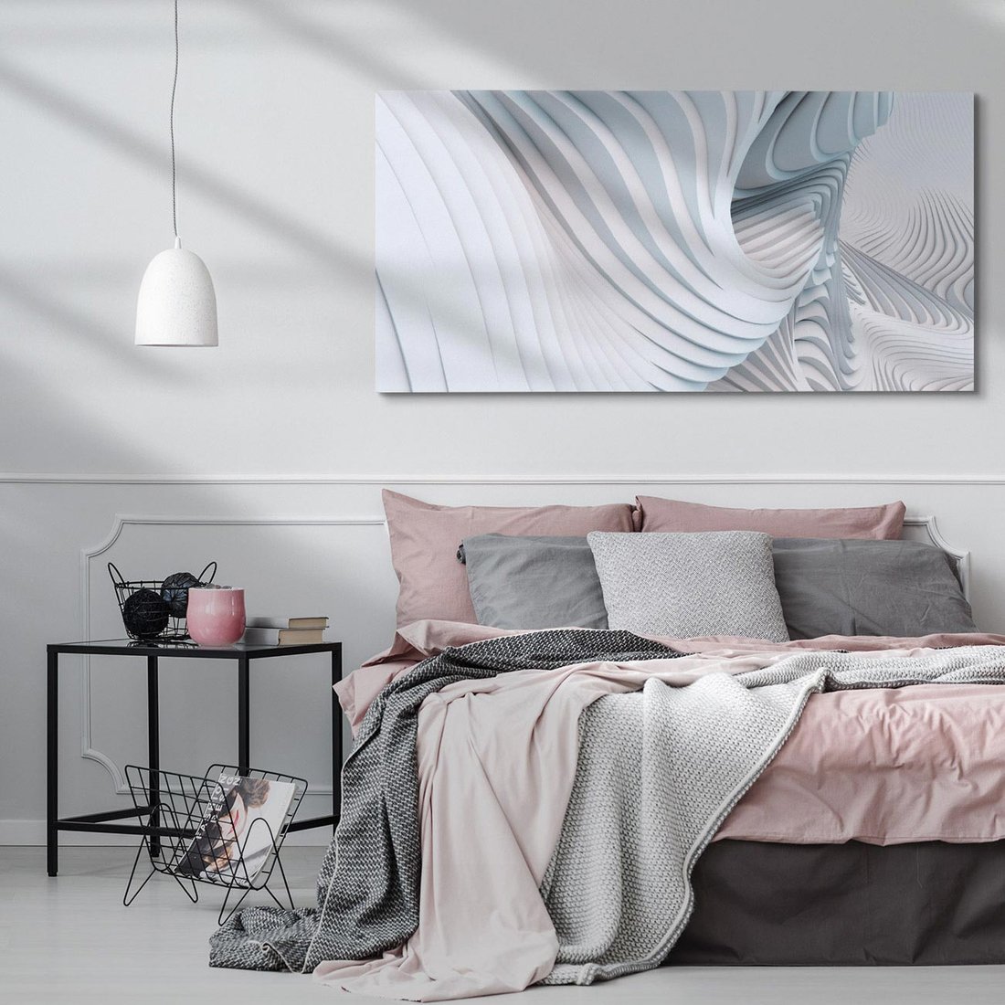Obraz na płótnie 120x60 - Abstrakcyjne Przestrzenie - geometria, 3D