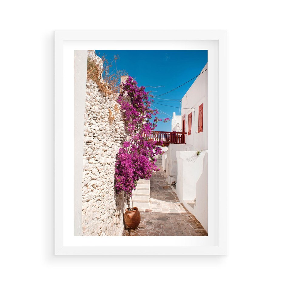 Plakat w ramie 50x70 - Chorwackie Wakacje - Chorwacja, wakacje - rama biała