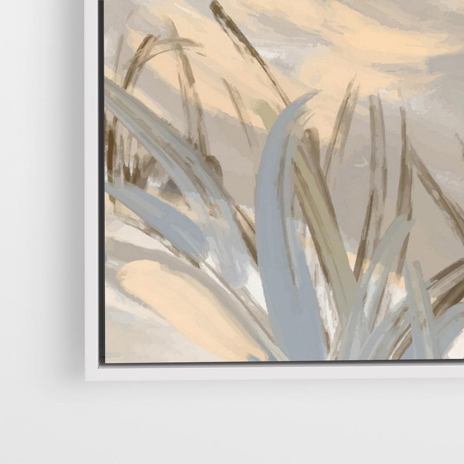 Obraz w ramie 80x80 - Światłości Taniec - akwarela, obraz - rama biała