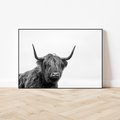 Obraz w ramie 100x70 - Moc i Spokój - amerykańskie bydło, byk - rama czarna