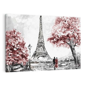 Obraz na płótnie 100x70 - Romantyczny Paryż - Paryż, Wieża