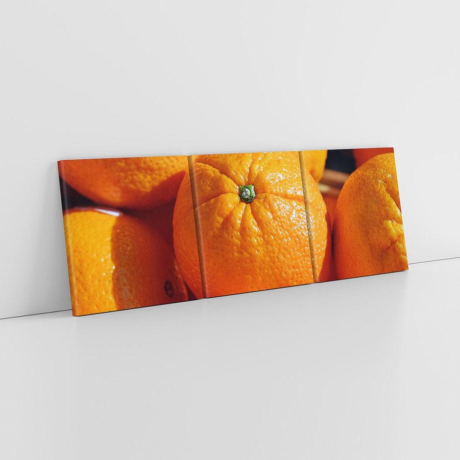 Obraz na płótnie 120x40 - Pomarańcze Owoce - pomarańcze, owoce