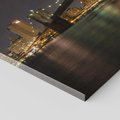 Obraz na płótnie 80x80 - Most nad nowojorską panoramą - most, Nowy Jork