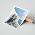 Plakat bez ramy 30x40 - Urok Greckiej Wyspy - Santorini, Grecja