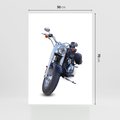 Plakat bez ramy 50x70 - Motocykl w ruchu - motor, bike