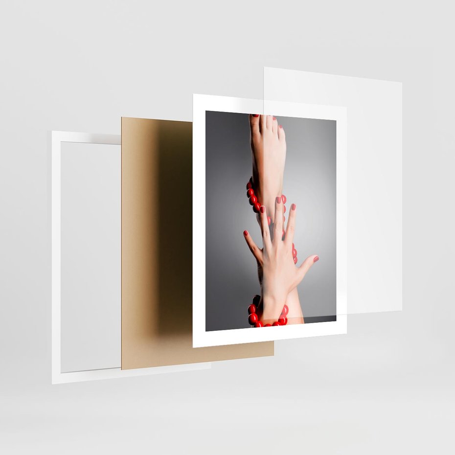 Plakat w ramie 40x50 - Manicure i Pedicure - Piękno Paznokci - manicure, pedicure - rama biała