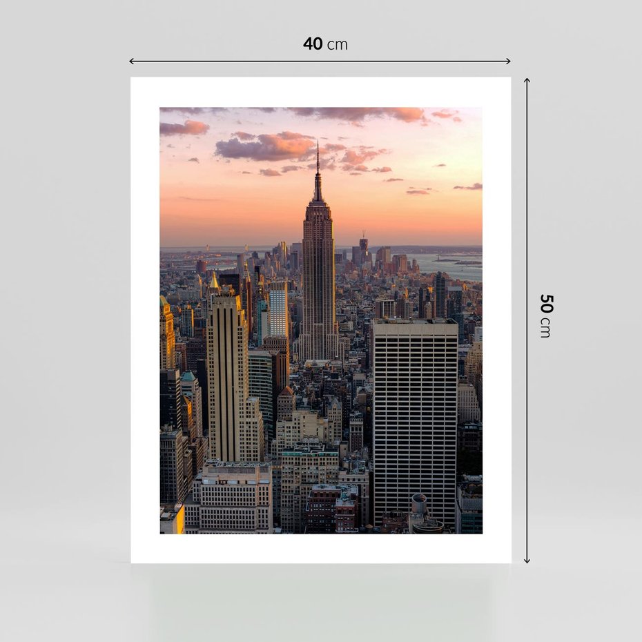 Plakat bez ramy 40x50 - Nowojorskie Wieżowce - Nowy York, wieżowce