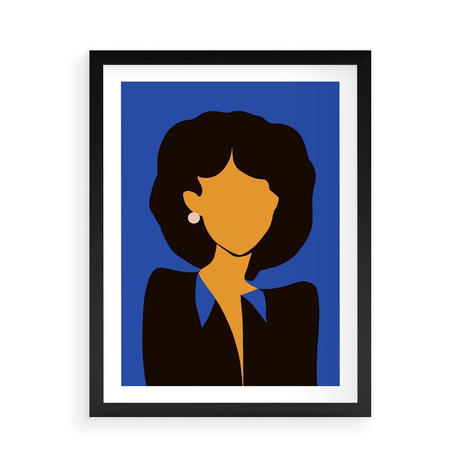 Plakat w ramie 50x70 - Modernistyczne Wibracje - sztuka nowoczesna, plakat - rama czarna