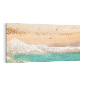 Obraz na płótnie 140x70 - Oczy turkusu - fotografia, plaża