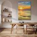 Obraz na płótnie 80x120 - Magia Chwil - zachód słońca,