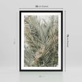 Plakat w ramie 50x70 - Egzotyczny Świat Palm - palmy, liście palmy - rama czarna