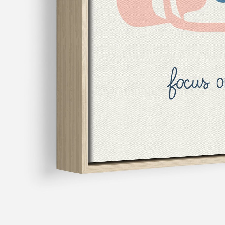 Obraz w ramie 80x120 - Linie kwiatowych marzeń - minimalistyczna kwiatowa kompozycja, pastelowe kolory - rama drewno