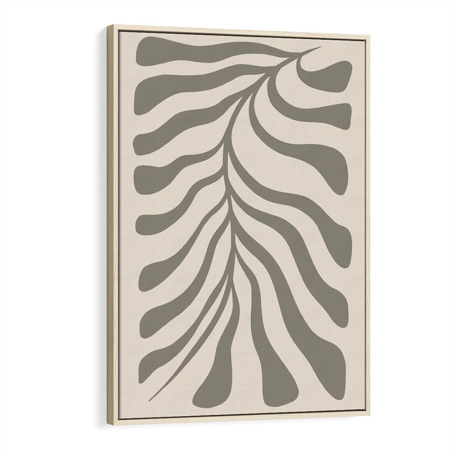 Obraz w ramie 80x120 - Zaklęte Kształty - nowoczesna sztuka, plakat modern - rama drewno