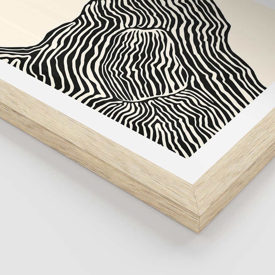 Plakat w ramie 30x40 - Podróżne Impresje - boho plakat, rycina - rama drewno