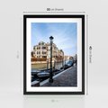 Plakat w ramie 30x40 - Kanały Wenecji - Wenecja, kanały - rama czarna