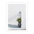 Plakat bez ramy 30x40 - Błękitne wybrzeże - Santorini, Grecja