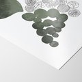 Plakat bez ramy 21x30 - Grono Abstrakcji - minimalistyczny plakat, winogrona