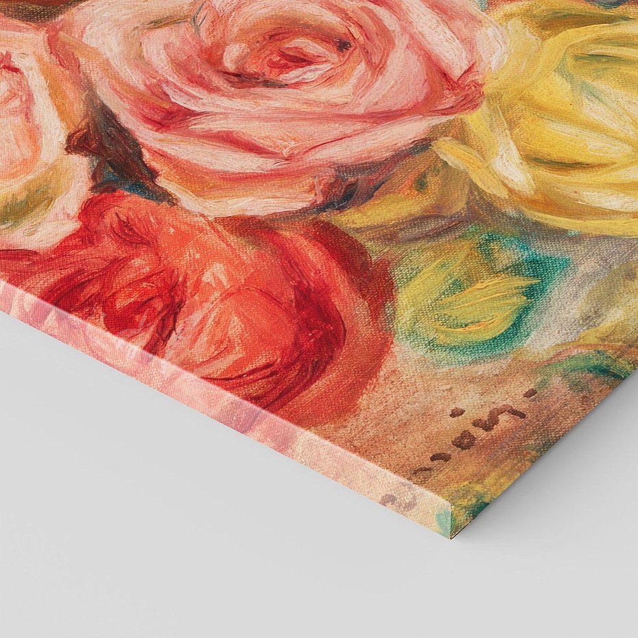 Obraz na płótnie 90x30 - "Róże" (1912), Pierre-Auguste Renoir - Reprodukcja - reprodukcja, obraz na płótnie