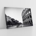 Obraz na płótnie 100x70 - Echa Historii - czarno biała fotografia, koloseum