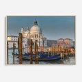 Obraz w ramie 70x50 - Urok Wenecji - fotografia, przystań w Wenecji - rama drewno