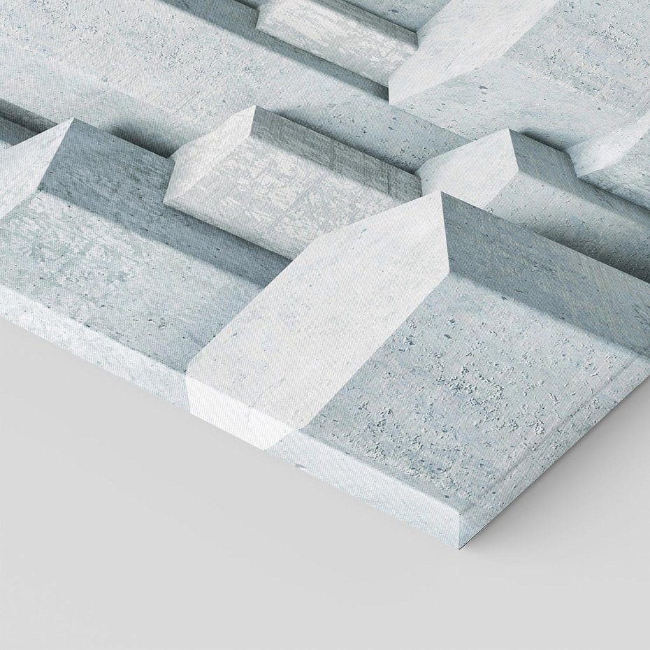 Obraz na płótnie 100x70 - Wymiarowe abstrakcje ożywiające przestrzeń - 3D, abstrakcja