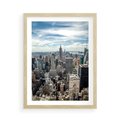 Plakat w ramie 50x70 - Duch Nowego Jorku - Manhattan, Nowy Jork - rama drewno