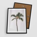 Plakat w ramie 50x70 - Wakacyjne Marzenia - palma na tle nieba - rama czarna