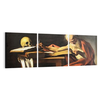Obraz na płótnie 150x50 - "Św. Hieronim piszący" (1606), Caravaggio - Reprodukcja - reprodukcja, obraz na płótnie