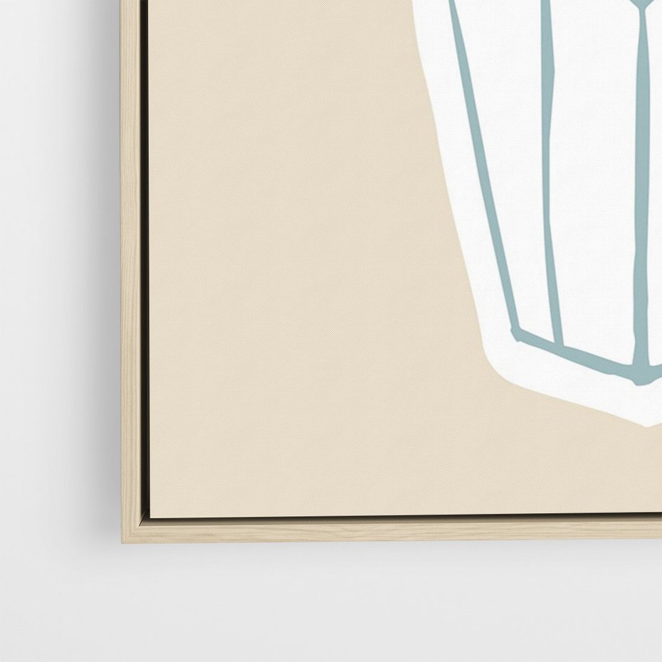 Obraz w ramie 70x100 - Bezgraniczne Marzenia - nowoczesna kompozycja, liście monstery w wazonie - rama drewno