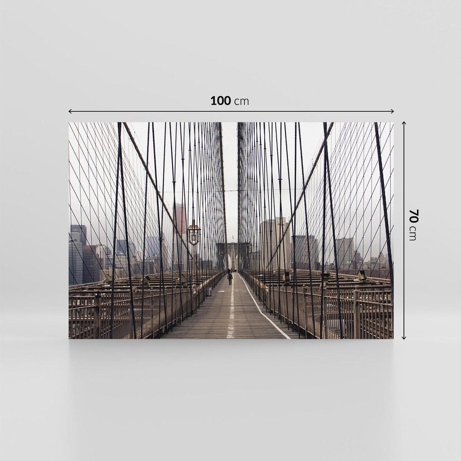 Obraz na płótnie 100x70 - Nowoczesna Linia - most, nowoczesna